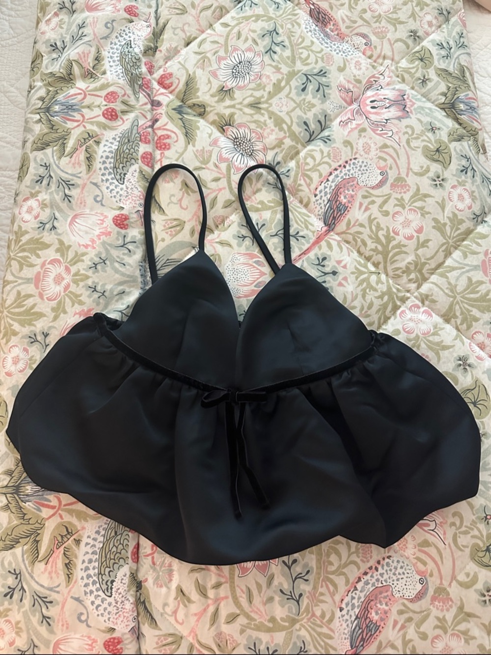 H&M Bubble-Hem Strappy Top